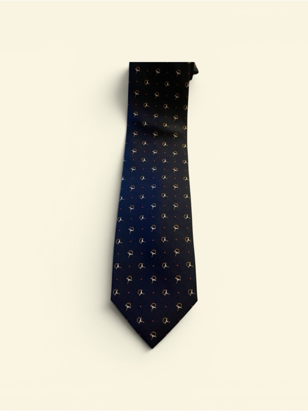 Elegant Navy Micro-Pattern Men’s Tie - Tom James Executive Collection
